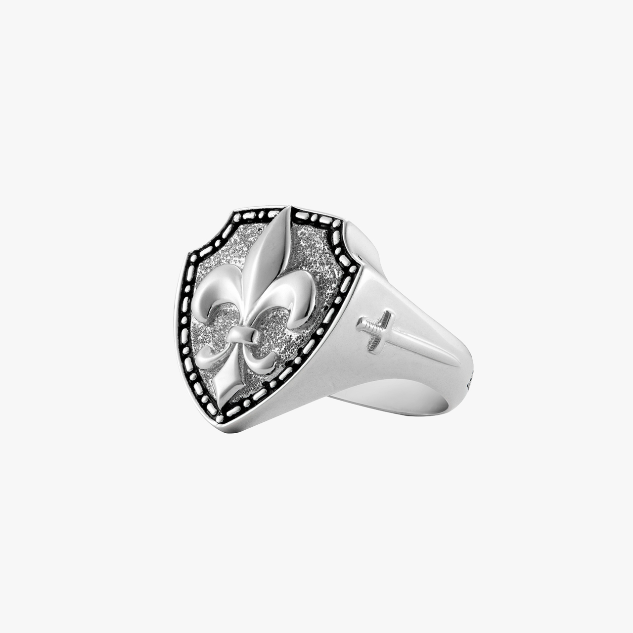 Chevalière fleur de lys clearance